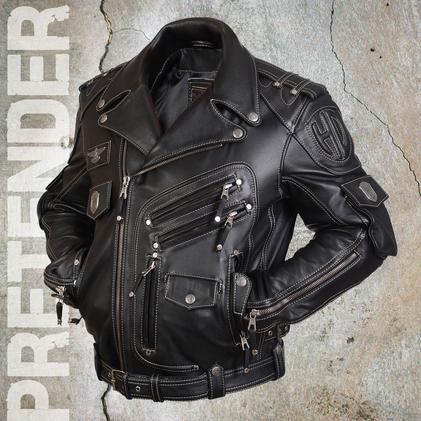 Кожаная куртка косуха Stormbringer 2 чёрная (ХИТ!)