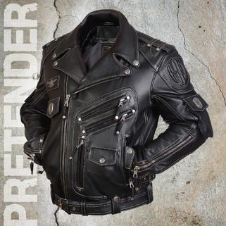 Кожаная куртка косуха Stormbringer 2 чёрная (ХИТ!)